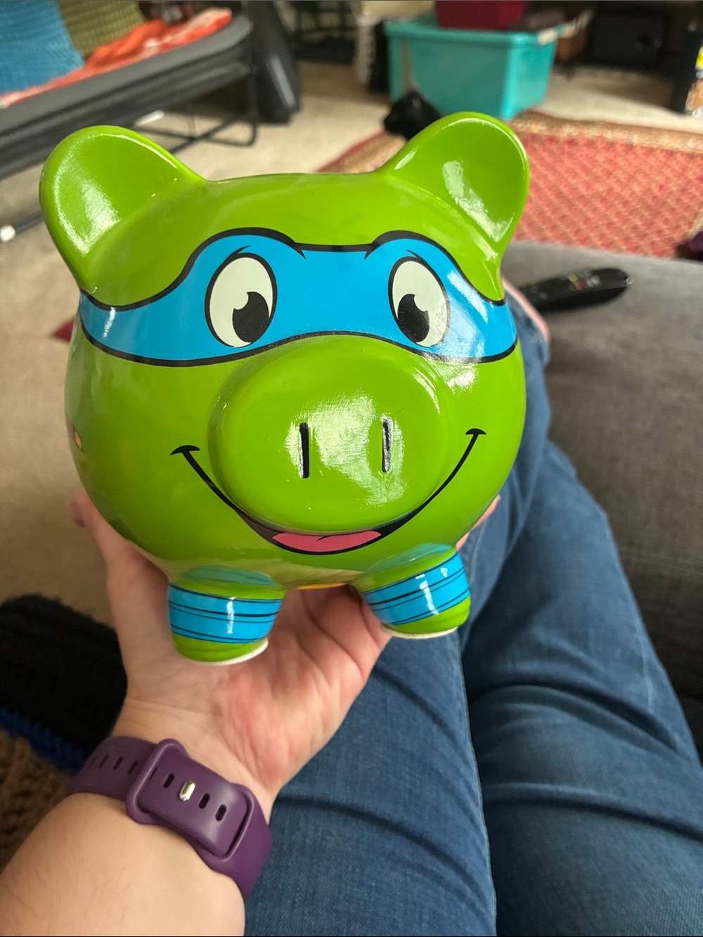 Ninja Turtle Piggy Bank